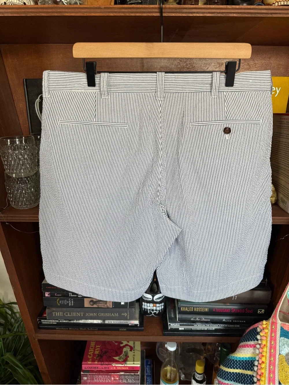 J. Crew - Navy and White Seersucker Stripe Chinos - Men’s 36